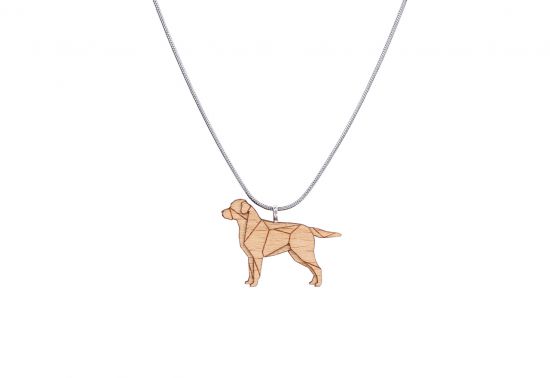 Wooden pendant Walking Labrador Pendant