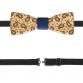 Wooden bowtie Paisley Dark