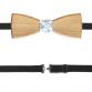 Wooden bowtie Paisley light