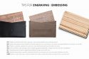 Wooden card holder Linea Note