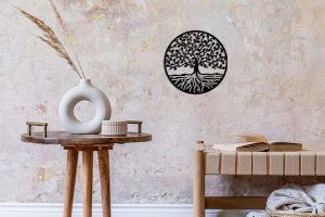 Wooden decoration Lifetree Siluette