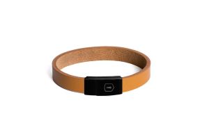 Leather bracelet Cognac Leather Bracelet - Thin