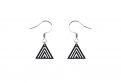 Wooden earrings Trian Earrings