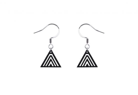 Wooden earrings Trian Earrings