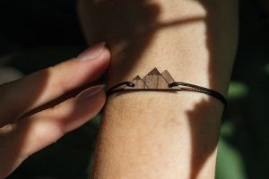 String bracelet Peaks Wooden Bracelet