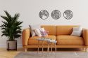 Wooden decoration Monstera Wall Trio