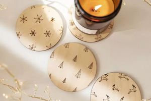 Wooden coasters Xmas Coasters