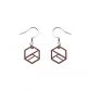 Wooden earrings Hexaline Earrings