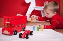 Racing turning car