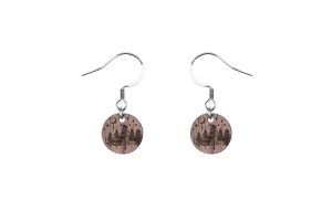 Wood Dangle Earrings