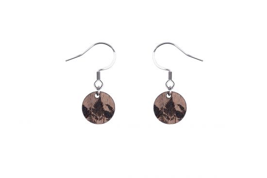 Wooden earrings Bracken Dangle Earrings