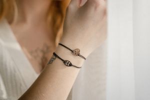 String bracelet Lindenleaf Wooden Bracelet