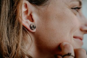 Wooden Earrings Bracken Earrings