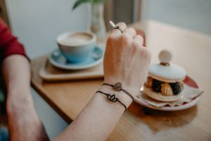 String bracelet Lotus Wooden Bracelet