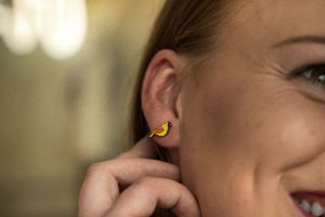 Wooden earrings Sunny Cutebird Earrings