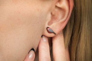 Wooden earrings Zigzag Cutebird Earrings