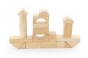 50 Natural Wooden Blocks