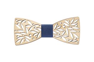 Wooden bowtie Flora Bowtie