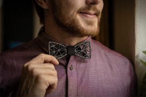 Wooden bowtie Net Bowtie