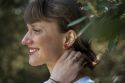 Wooden Earrings Apple Earrings