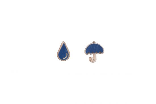 Wooden earrings Storm Earrings