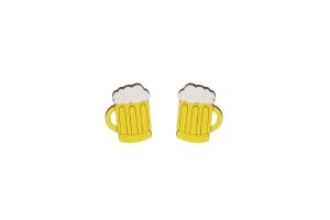 Wooden Earrings Beer Earrings