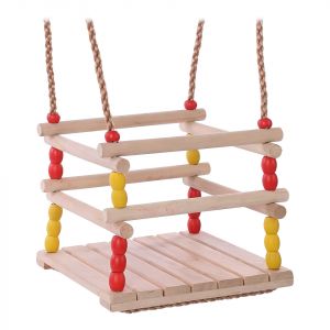 Dvěděti Wooden Toddler Swing