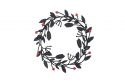 Wooden decoration Dark Meadow Wreath