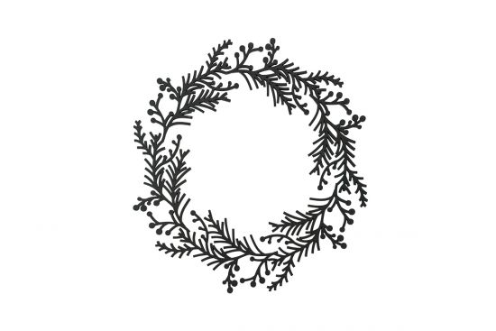 Wooden decoration Twig Wreath