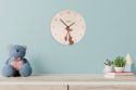 Wooden clock Fox Clock