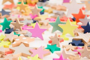 Starry Wooden Domino Set