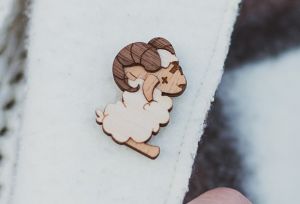 Brooch Stubborn Ram 