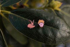 Wooden Earrings Little Prince and Fox earrings