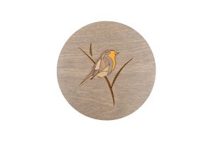 Wooden decoration Robin Wooden Image 