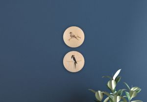 Wooden decoration Sparrow Wooden Image