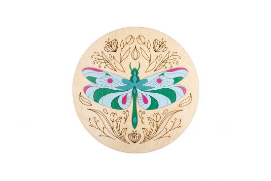 Wooden decoration Dragonfly Wooden Image 