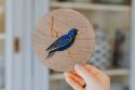 Wooden decoration Thrushbird Wooden Image