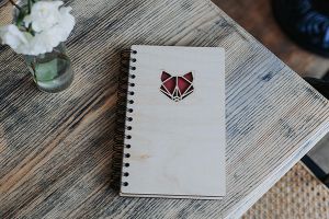 Fox A5 Wooden Notebook