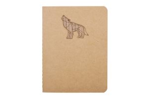 Walking Wolf B7 Blank Notebook