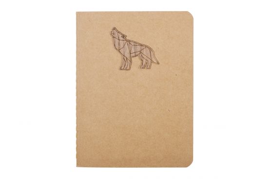 Walking Wolf B7 Blank Notebook