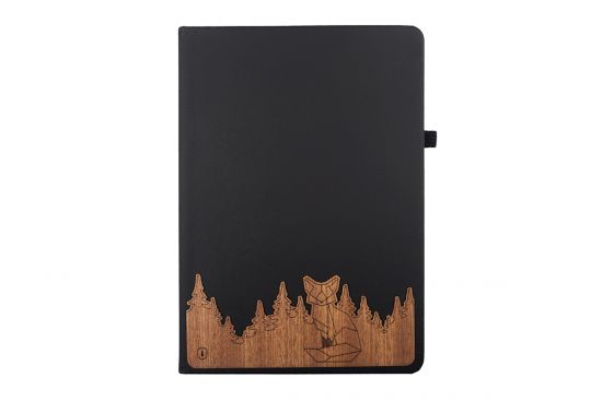 Black Foxwood A5 Notebook 