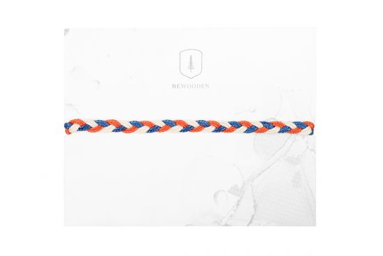 Knitted bracelet in national colors