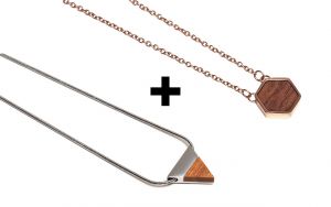 1+1 Metal necklace