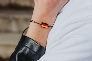 Bracelet Germany with wooden flag