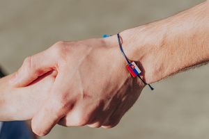 Bracelet Slovak Republic with wooden flag