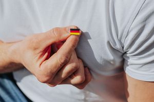 Wooden flag Germany