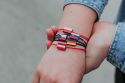 Bracelet Poland with wooden flag