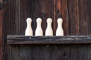 Wooden figurine Beech Boy - 4 pc