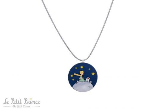 The Little Prince and rose pendant