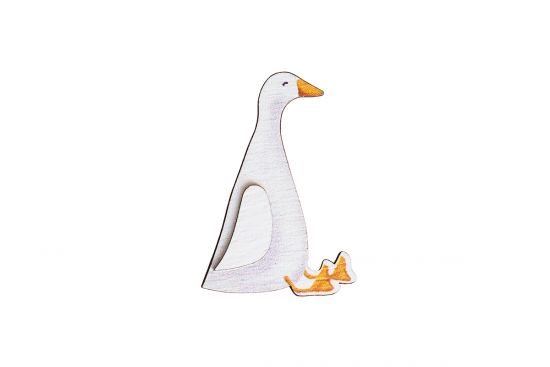 Wooden Brooch – Scandi Goose